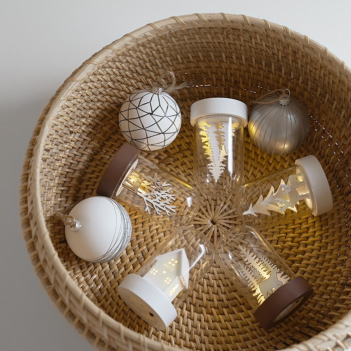 Nordic Wooden Glass Dome Light